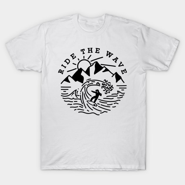 Ride the wave T-Shirt by Vectographers